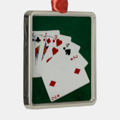 Poker Hands - High Card - King Metalen Ornament (Rechts)