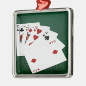 Poker Hands - High Card - King Metalen Ornament (Links)