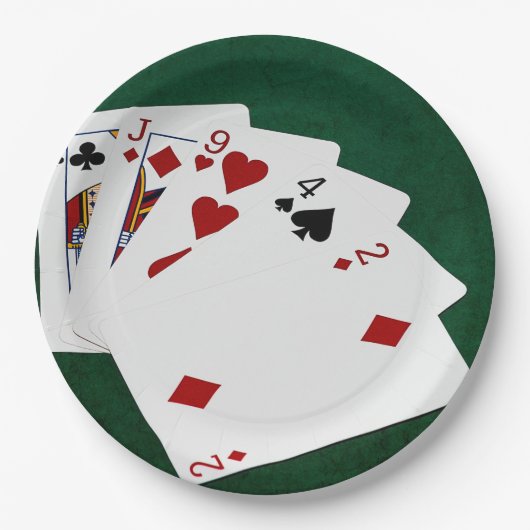 Poker Hands - High Card - King Papieren Bordje (Voorkant)