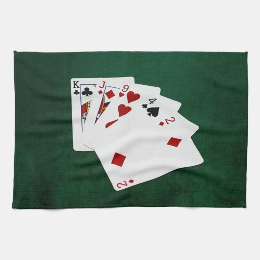 Poker Hands - High Card - King Theedoek (Horizontaal)