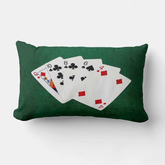 Poker Hands - High Card - Queen Kussen (Voorkant)