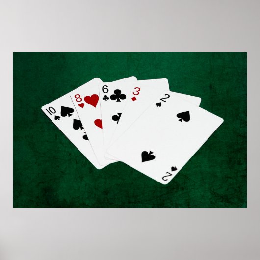 Poker Hands - Hoge kaart - Tien Poster (Voorkant)