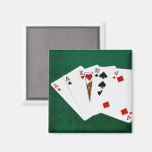 Poker Hands - One Pair - Ace Magneet (Voorkant / Achterkant)