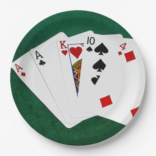 Poker Hands - One Pair - Ace Papieren Bordje (Voorkant)