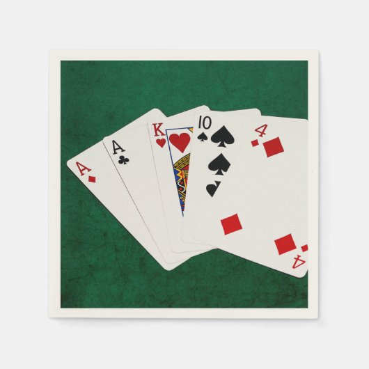 Poker Hands - One Pair - Ace Servetten (Voorkant)