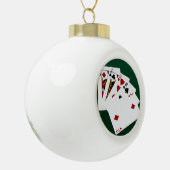 Poker Hands - One Pair - Jack Keramische Bal Ornament (Links)
