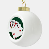 Poker Hands - One Pair - Jack Keramische Bal Ornament (Rechts)
