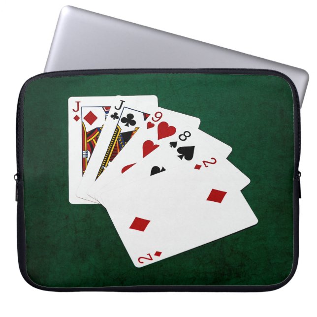 Poker Hands - One Pair - Jack Laptop Sleeve (Voorkant)