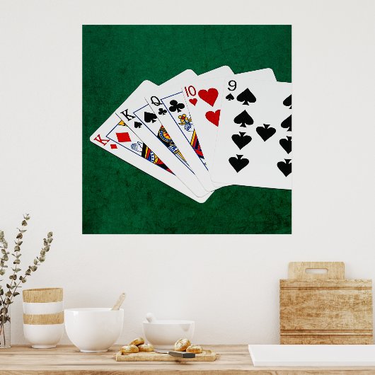 Poker Hands - One Pair - King Poster (Keuken)