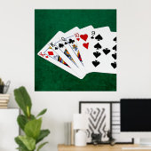 Poker Hands - One Pair - King Poster (Thuiskantoor)