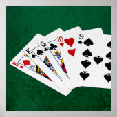 Poker Hands - One Pair - King Poster (Voorkant)