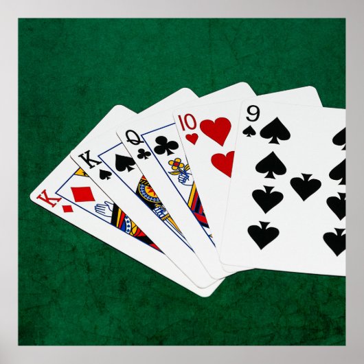 Poker Hands - One Pair - King Poster (Voorkant)