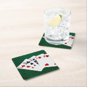 Poker Hands - One Pair - Ten Kartonnen Onderzetters (Insitu)