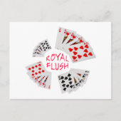 Poker Hands - Royal Flush Briefkaart (Voorkant)