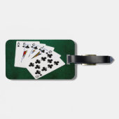 Poker Hands - Royal Flush - Clubs Suit Bagagelabel (Achterkant horizontaal)