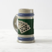 Poker Hands - Royal Flush - Clubs Suit Bierpul (Voorkant links)