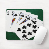 Poker Hands - Royal Flush - Clubs Suit Muismat (Met muis)