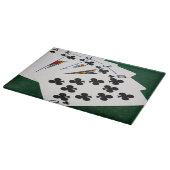 Poker Hands - Royal Flush - Clubs Suit Snijplank (Hoek)