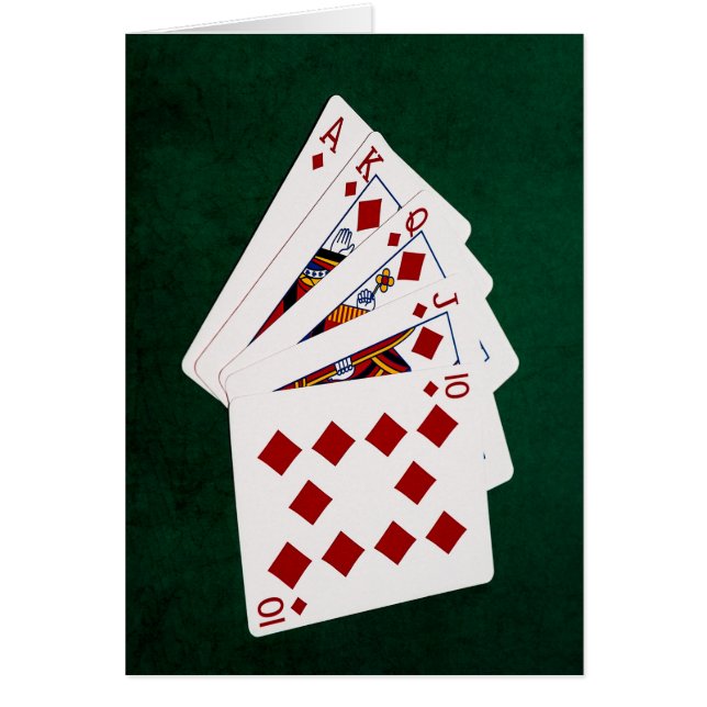 Poker Hands - Royal Flush - Diamonds Suit (Voorkant)
