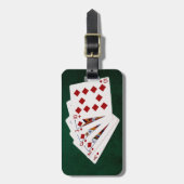 Poker Hands - Royal Flush - Diamonds Suit Bagagelabel (Voorkant verticaal)