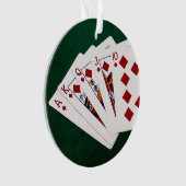 Poker Hands - Royal Flush - Diamonds Suit Ornament (voorkant)