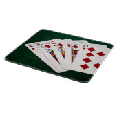 Poker Hands - Royal Flush - Diamonds Suit Snijplank (Hoek)