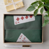 Poker Hands - Royal Flush - Diamonds Suit Tissuepapier (Geschenk)