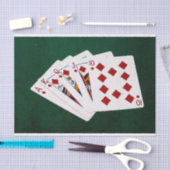 Poker Hands - Royal Flush - Diamonds Suit Tissuepapier (Craft)
