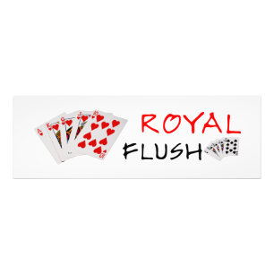 Poker Hands - Royal Flush Foto Afdruk