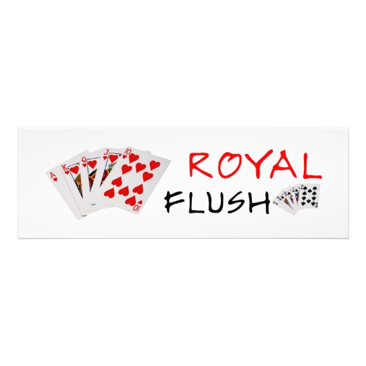 Poker Hands - Royal Flush Foto Afdruk (Voorkant)