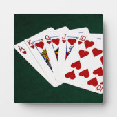 Poker Hands - Royal Flush - Hearts Suit Fotoplaat (Voorkant)