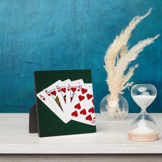 Poker Hands - Royal Flush - Hearts Suit Fotoplaat (Insitu)