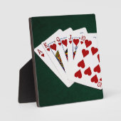 Poker Hands - Royal Flush - Hearts Suit Fotoplaat (Voorkant)