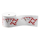 Poker Hands - Royal Flush - Hearts Suit Grosgrain Lint (Spoel)
