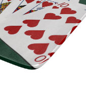 Poker Hands - Royal Flush - Hearts Suit Snijplank (Hoek)