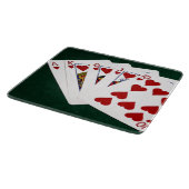 Poker Hands - Royal Flush - Hearts Suit Snijplank (Hoek)