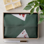 Poker Hands - Royal Flush - Hearts Suit Tissuepapier (Geschenk)