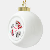 Poker Hands - Royal Flush Keramische Bal Ornament (Rechts)