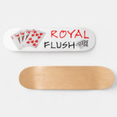 Poker Hands - Royal Flush Persoonlijk Skateboard (Horizontaal)