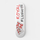 Poker Hands - Royal Flush Persoonlijk Skateboard (Voorkant)