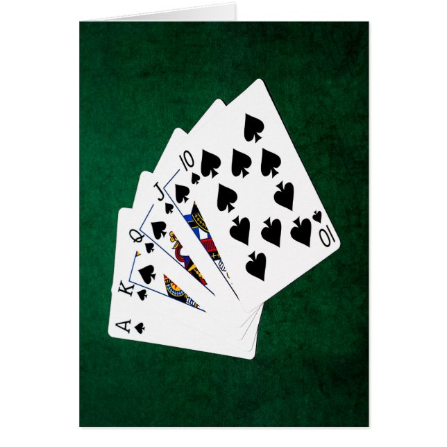 Poker Hands - Royal Flush - Spades Suit (Voorkant)