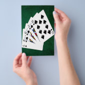 Poker Hands - Royal Flush - Spades Suit Flyer (Hand)