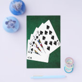 Poker Hands - Royal Flush - Spades Suit Flyer (Enkel)