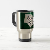 Poker Hands - Royal Flush - Spades Suit Reisbeker (Voorkant links)