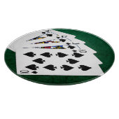 Poker Hands - Royal Flush - Spades Suit Snijplank (Hoek)