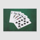 Poker Hands - Royal Flush - Spades Suit Tissuepapier (Voorkant)