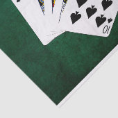 Poker Hands - Royal Flush - Spades Suit Tissuepapier (Detail)