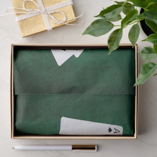 Poker Hands - Royal Flush - Spades Suit Tissuepapier (Geschenk)