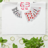 Poker Hands - Royal Flush Theedoek (Gevouwen)