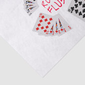 Poker Hands - Royal Flush Tissuepapier (Detail)